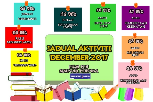 JADUAL KELAS BULAN 12 2017