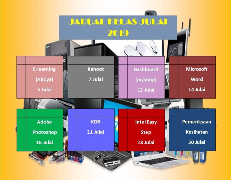 JADUAL KELAS JULAI 2019