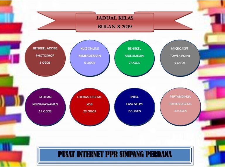 JADUAL KELAS OGOS 2019